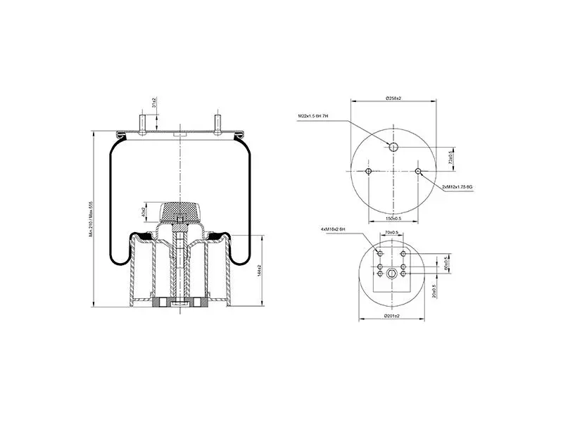 Air Spring Plastic Piston