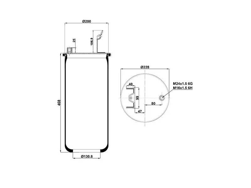 Air Spring Service Assembly