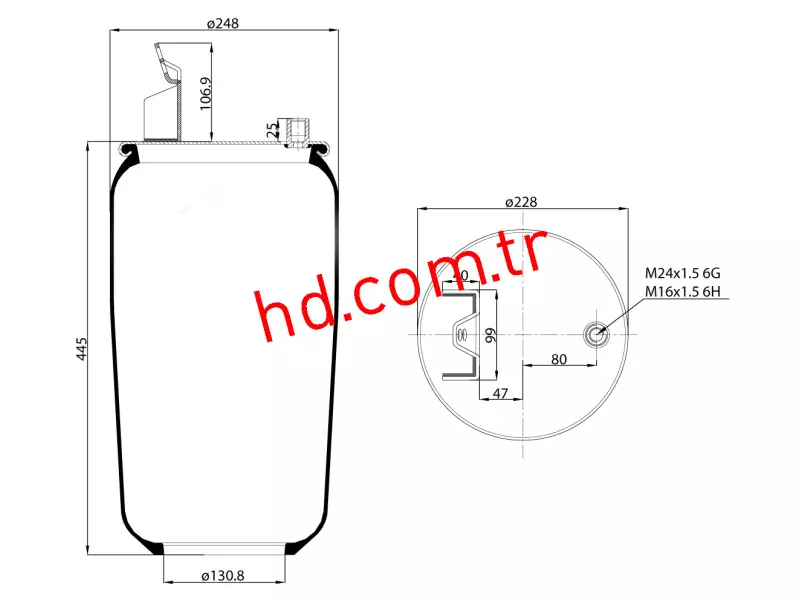 Air Spring Service Assembly