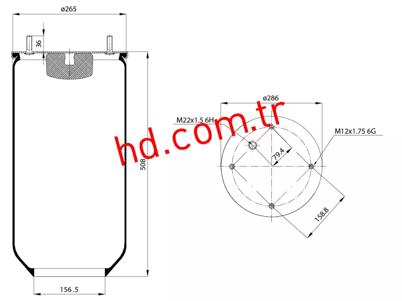 Air Spring Service Assembly