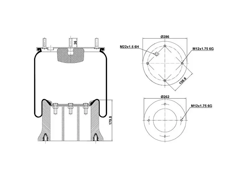 Air Spring Plastic Piston