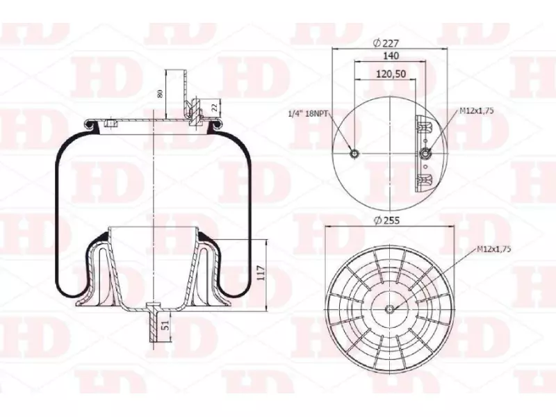 Air Spring Plastic Piston