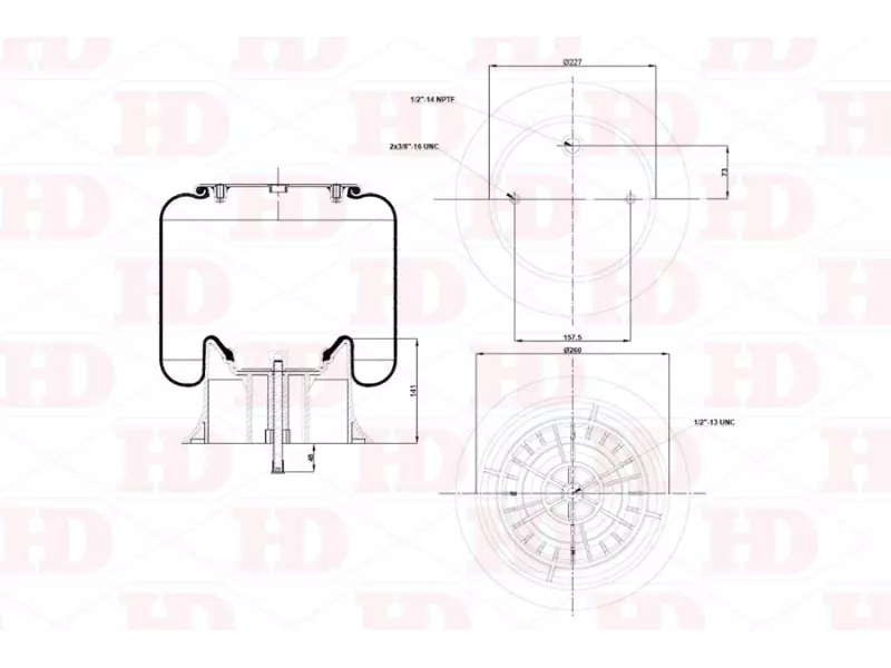 Air Spring Plastic Piston