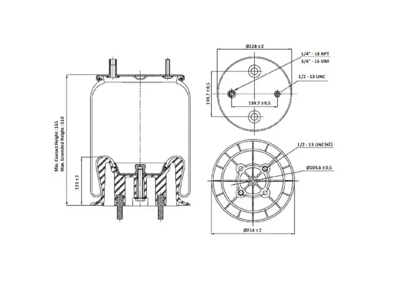 Air Spring Plastic Piston