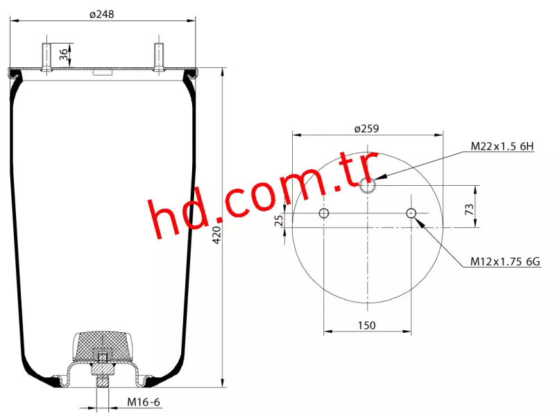 Air Spring Service Assembly