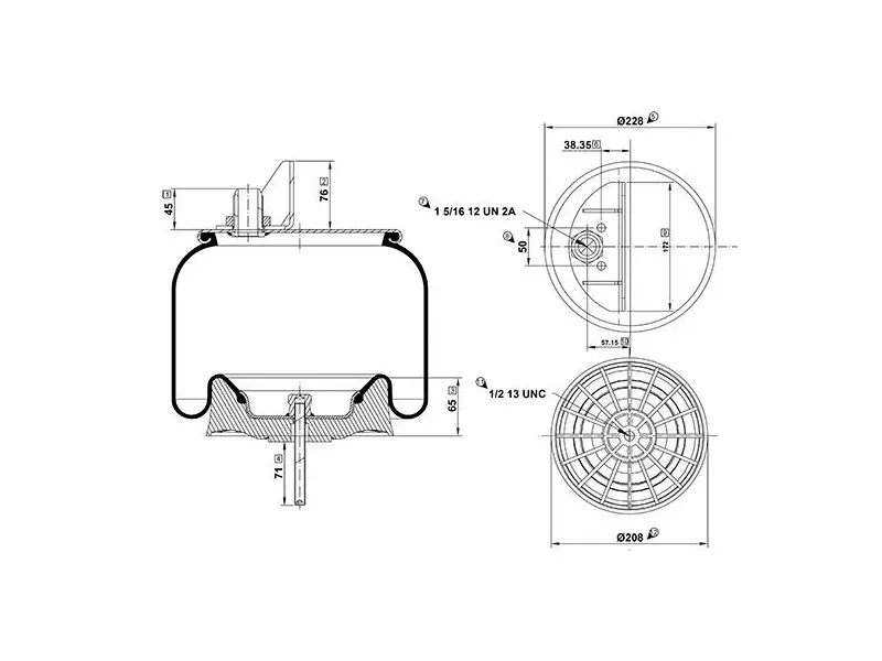 Air Spring Plastic Piston