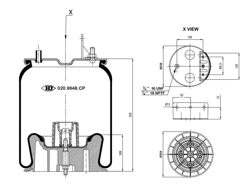 Air Spring Plastic Piston