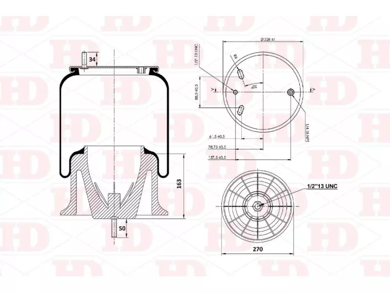Air Spring Plastic Piston