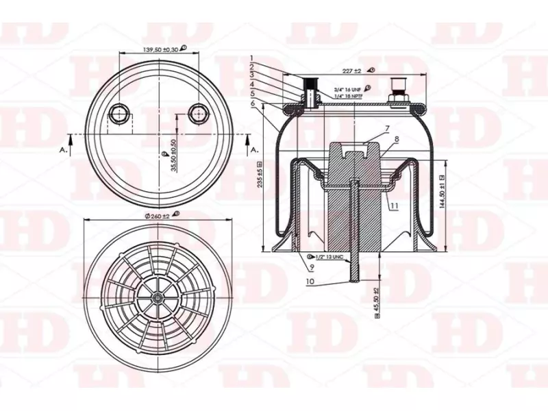 Air Spring Plastic Piston