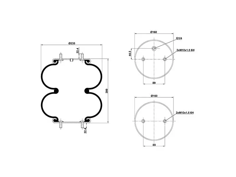 Convoluted Air Spring