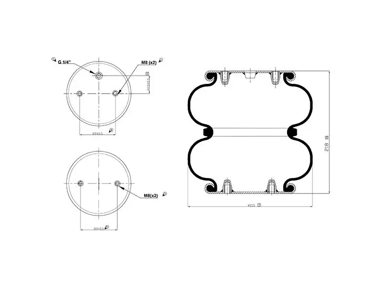 Convoluted Air Spring
