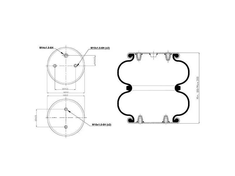Convoluted Air Spring