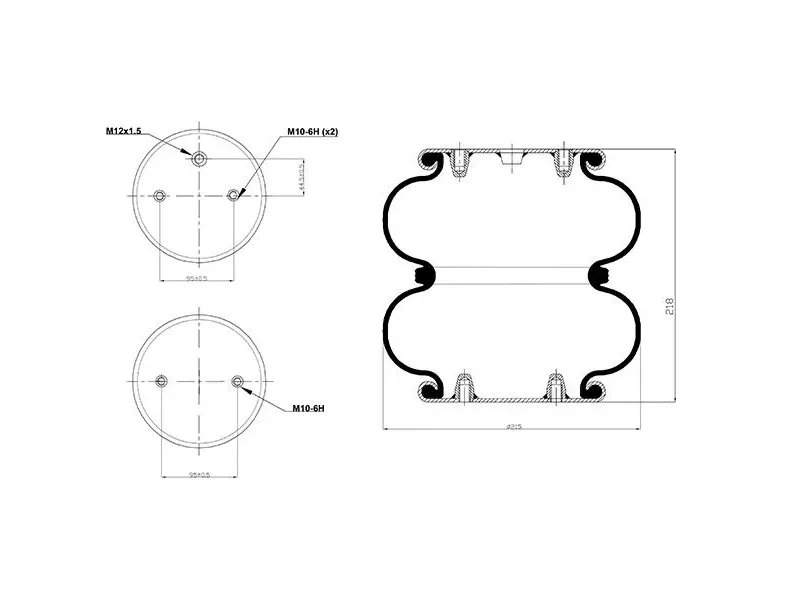 Convoluted Air Spring