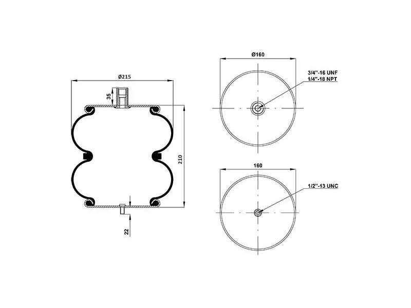 Convoluted Air Spring