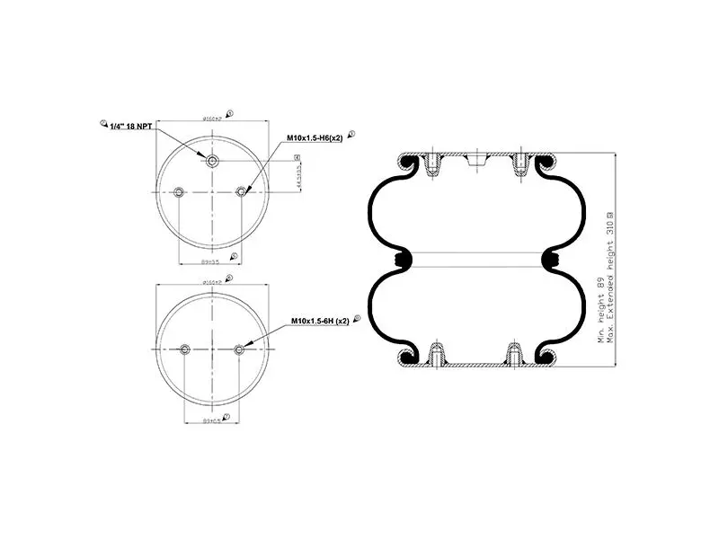 Convoluted Air Spring