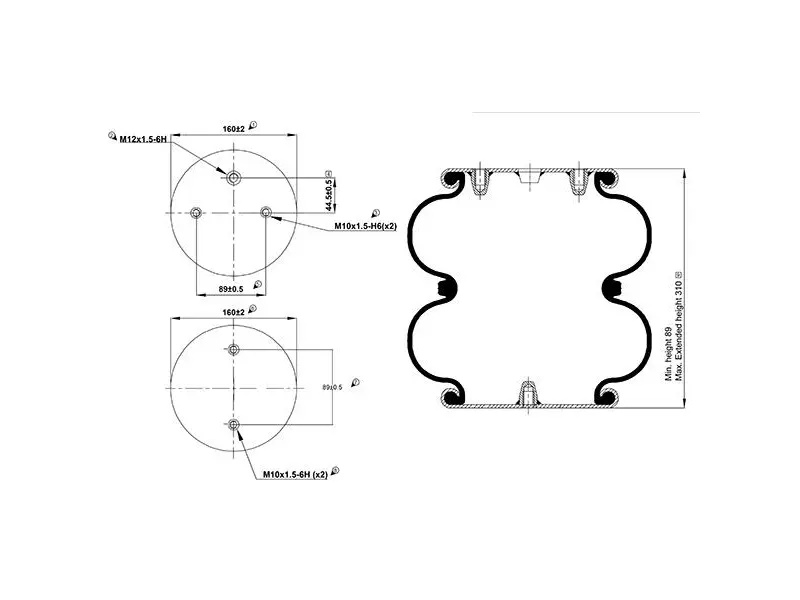 Convoluted Air Spring