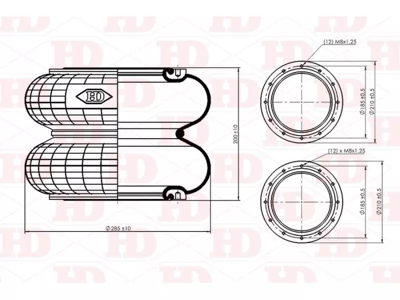 Convoluted Air Spring