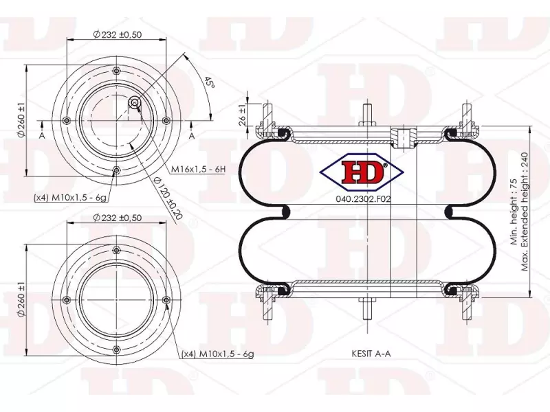 Convoluted Air Spring