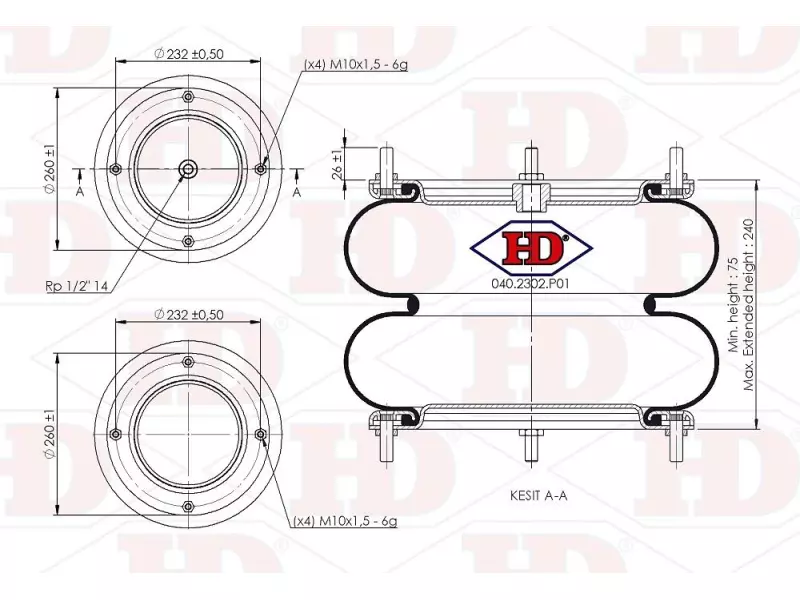 Convoluted Air Spring