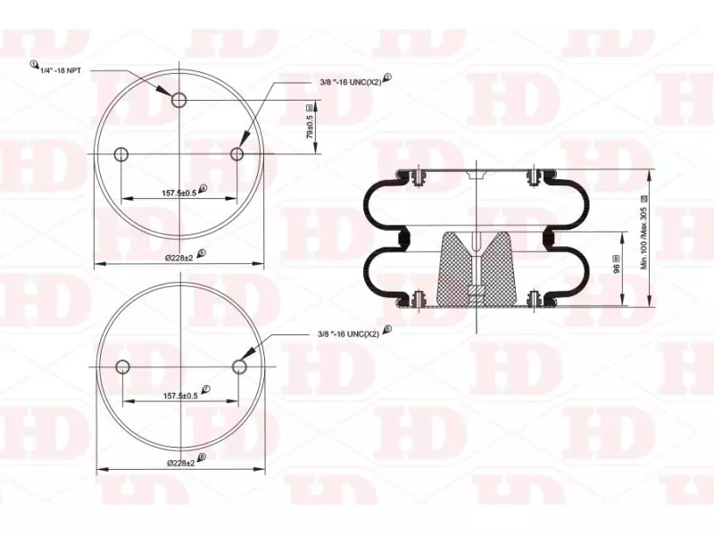 Convoluted Air Spring