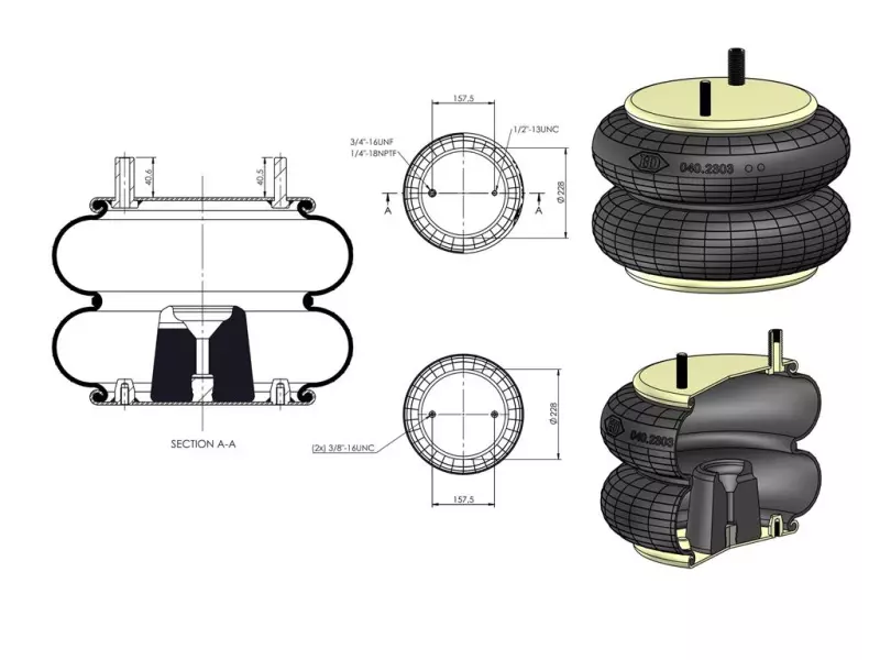 Convoluted Air Spring