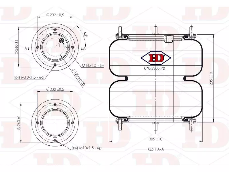 Convoluted Air Spring