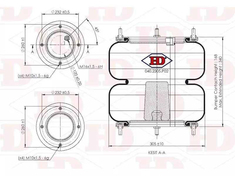Convoluted Air Spring