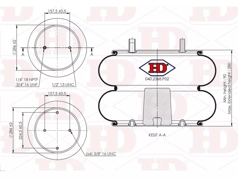 Convoluted Air Spring