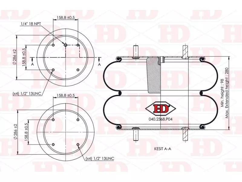 Convoluted Air Spring