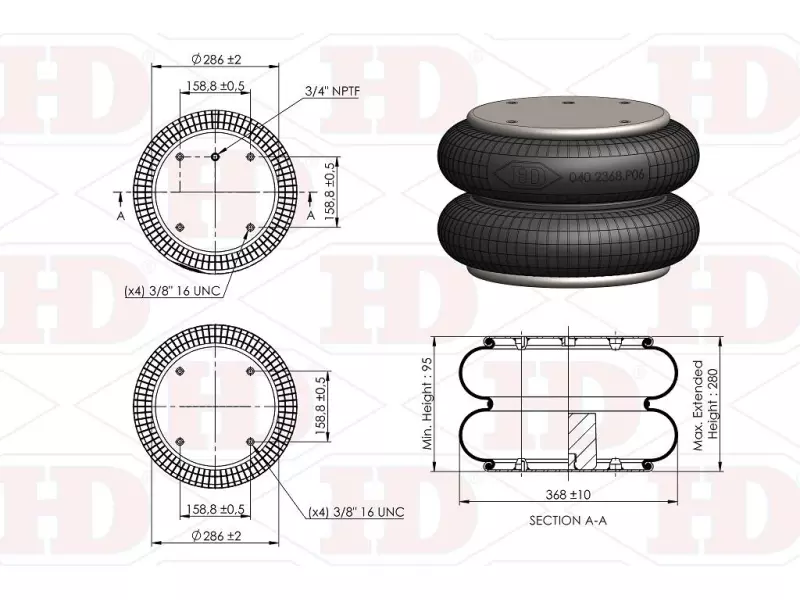 Convoluted Air Spring