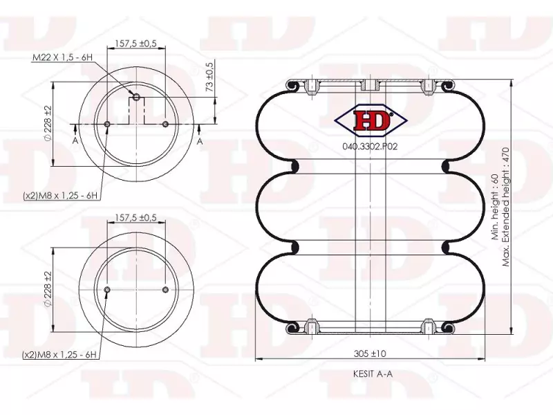 Convoluted Air Spring