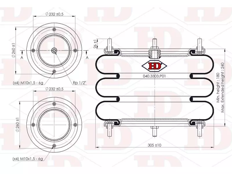Convoluted Air Spring