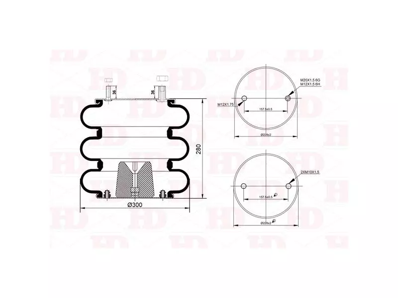 Convoluted Air Spring
