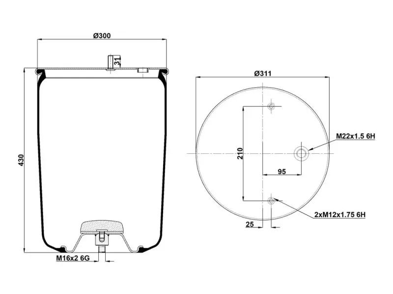 Air Spring Service Assembly