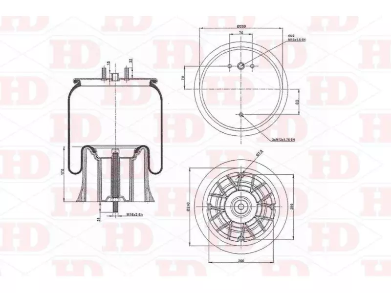 Air Spring Plastic Piston