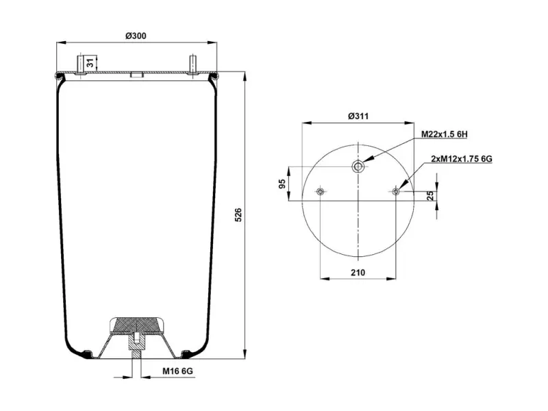 Air Spring Service Assembly