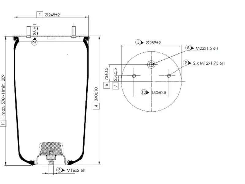 Air Spring Service Assembly