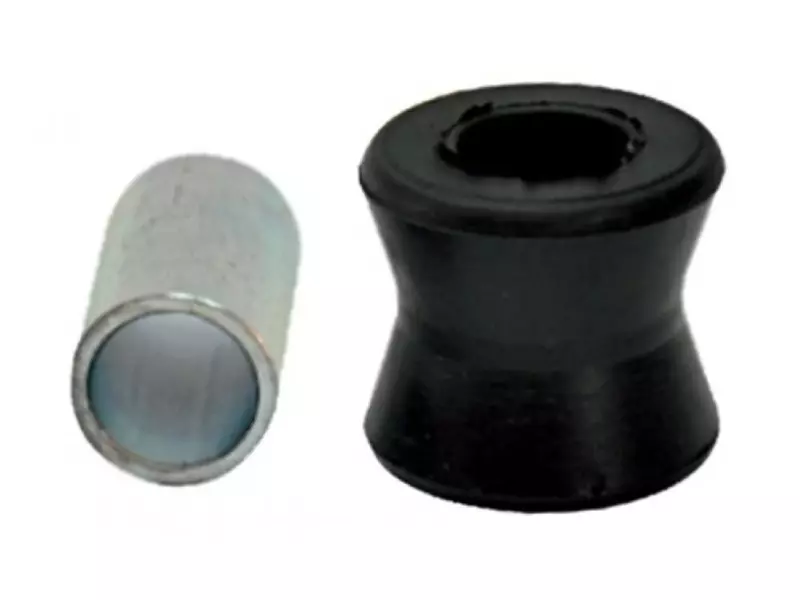 SHOCK ABSORBER BUSHING WITH PLASTIC