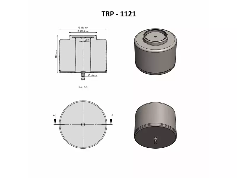 VOLVO AIR SPRING LOWER PISTON