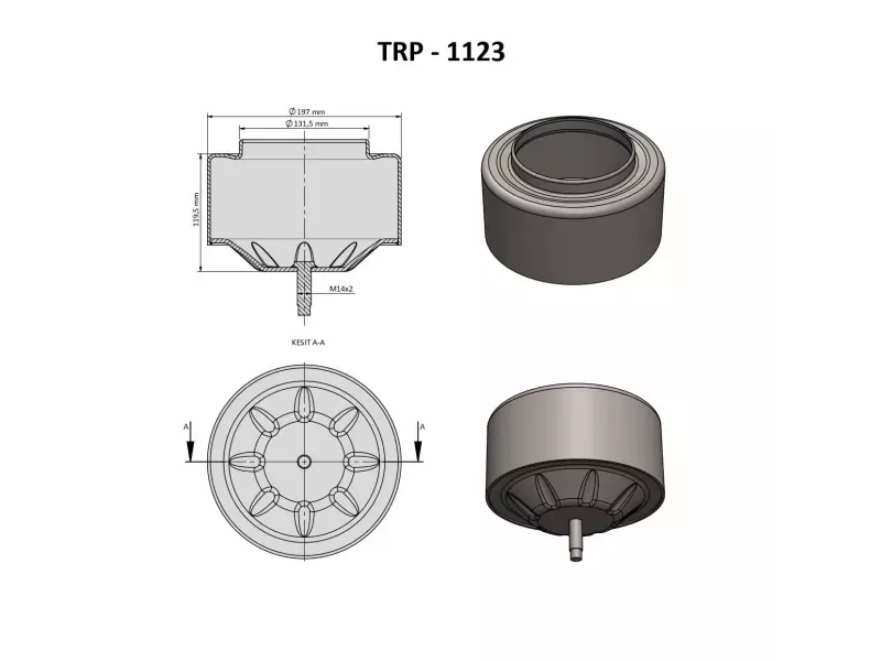 AIR SPRING LOWER PISTON
