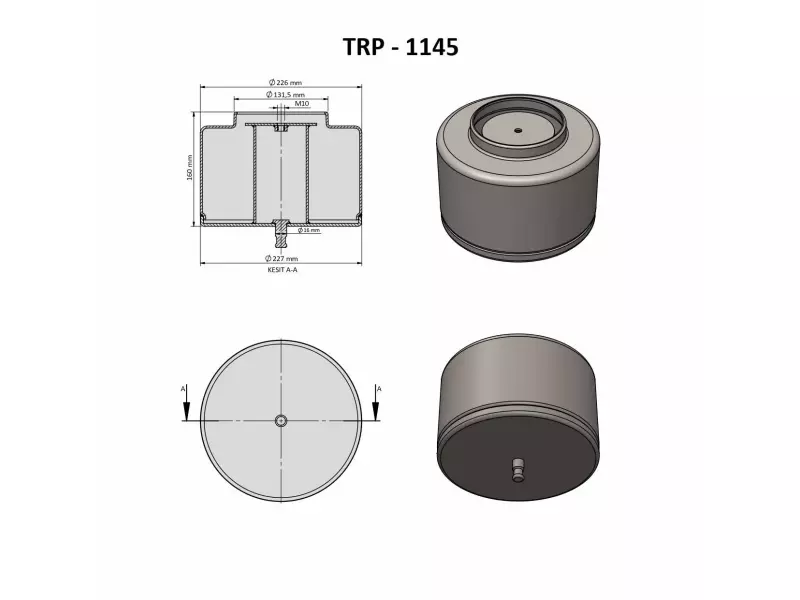 AIR SPRING LOWER PISTON