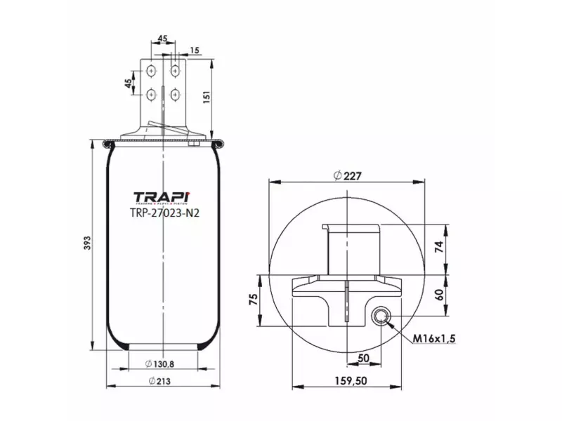 AIR SPRING WITHOUT PISTON